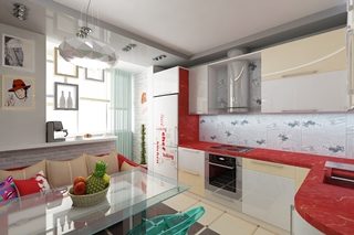 Ремонт кухни 13 кв.м в Саранске под ключ